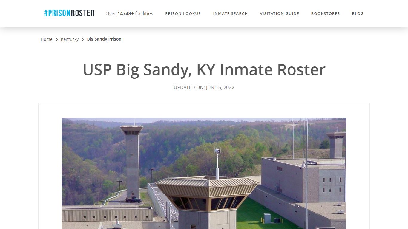 USP Big Sandy, KY Inmate Roster - Nationwide Inmate Search